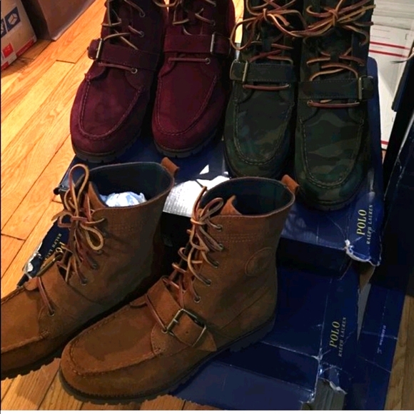 brand new polo boots Ralph Lauren boots with box